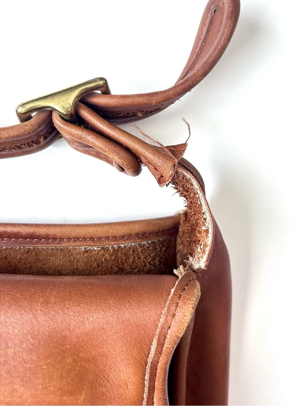 Vintage 1990s Coach Metropolitan Messenger Briefcase Bag  #5180 British Tan
